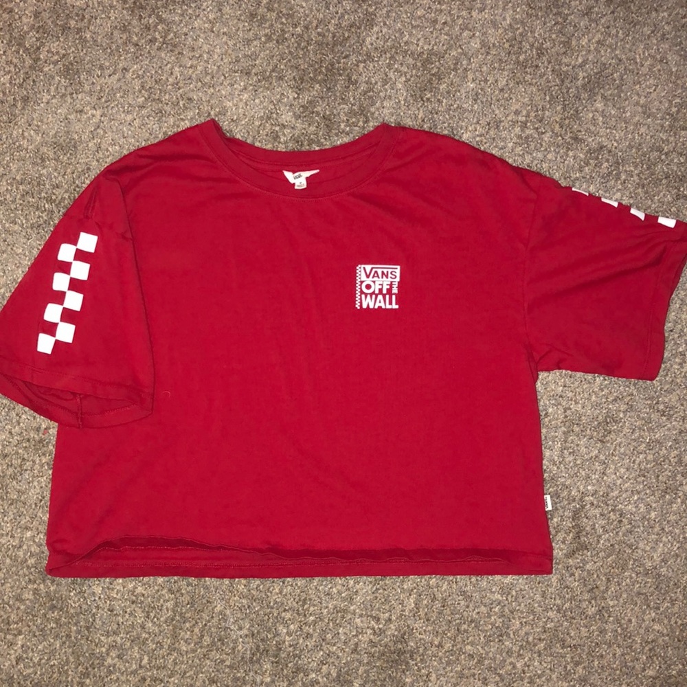 Vans Cropped Logo Tee